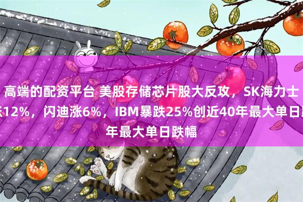 高端的配资平台 美股存储芯片股大反攻，SK海力士大涨12%，闪迪涨6%，IBM暴跌25%创近40年最大单日跌幅